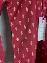 Wine Color Dhoti Sets for Boys | Soft Cotton Silk Kurtas for Boys | Dhoti Sets for Boys |Kurta Pajama for Boys | Kaash Kids Wear - Kaash